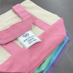 Pink Trader Joes Mini Tote Bag